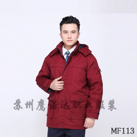 冬季白领工作服,冬季职员棉服工作服的款式MF113